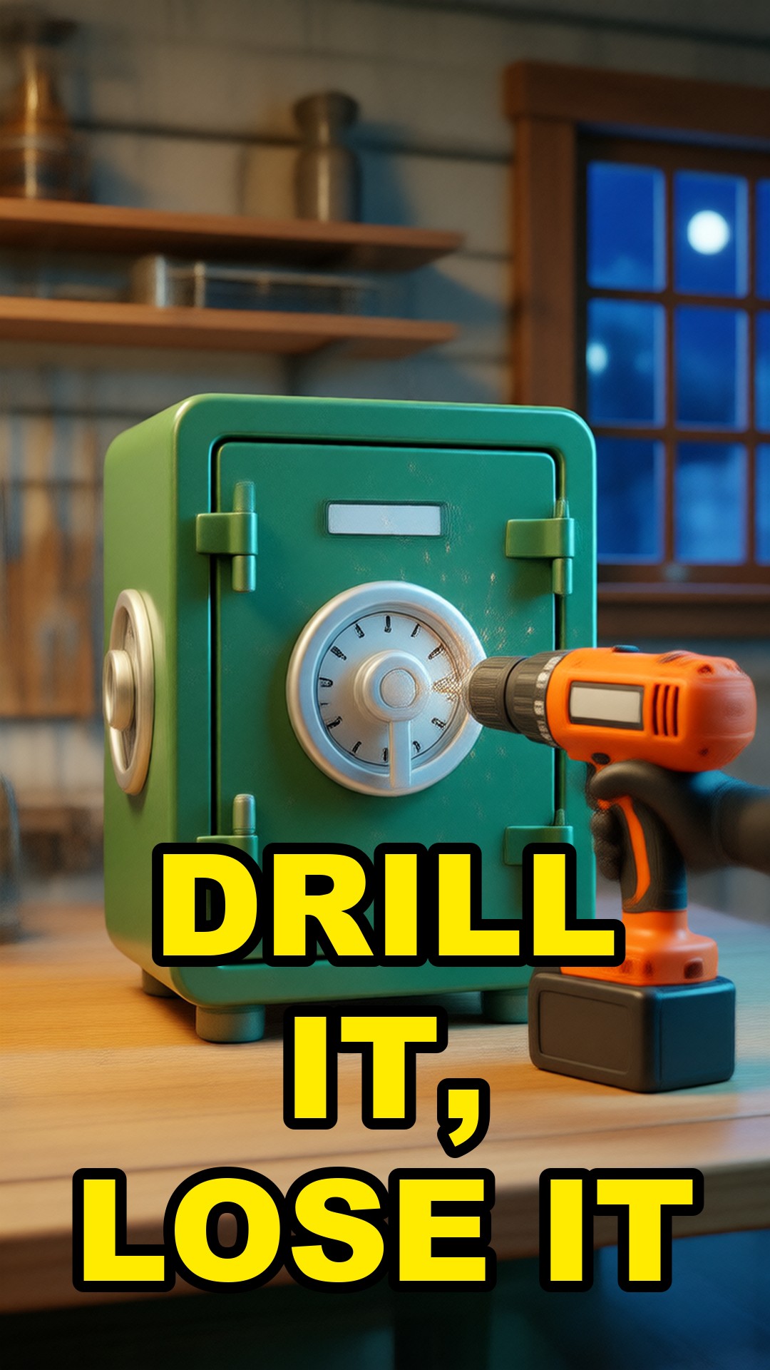 Cartoon illustration: Why Drilling Into A Safe Makes It Lock Itself