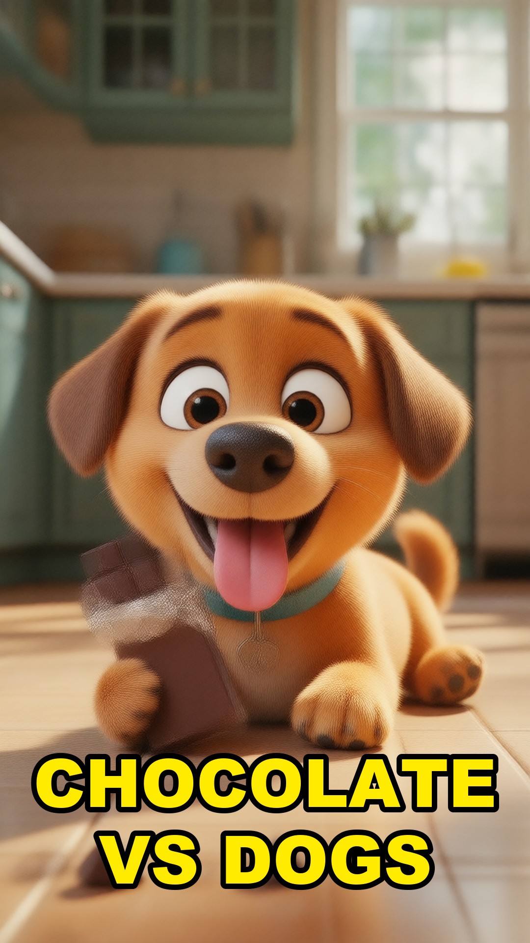 Cartoon illustration: Why Chocolate Can Poison Your Dog