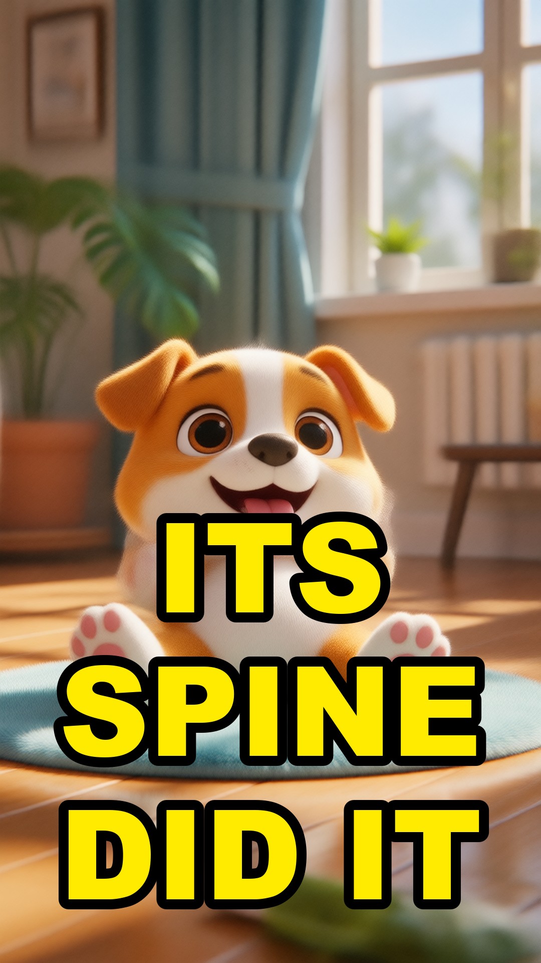 Cartoon illustration: Why Your Dog's Leg Kicks When You Scratch Its Belly