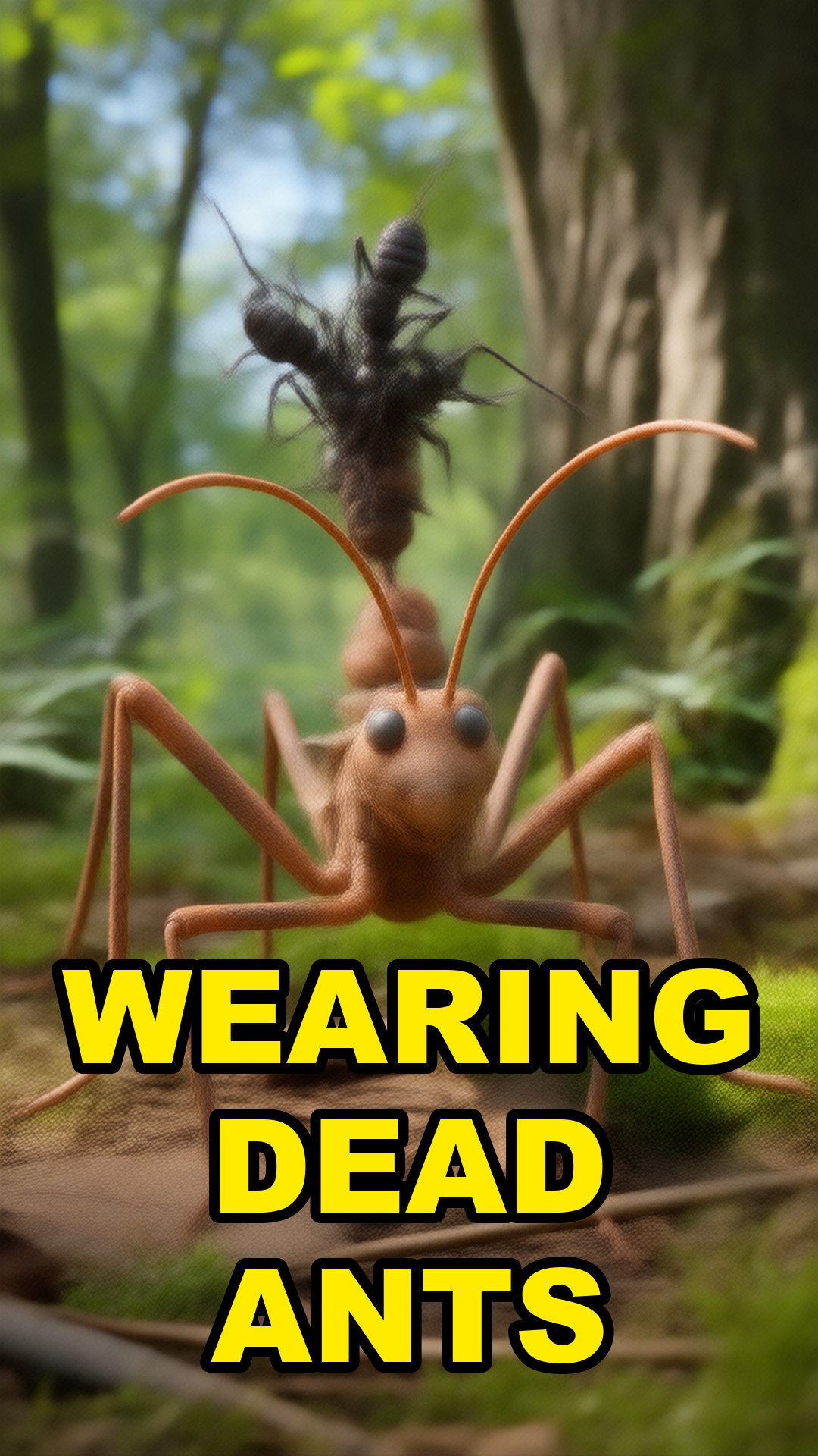 Cartoon illustration: This Bug Wears The Bodies Of Its Victims