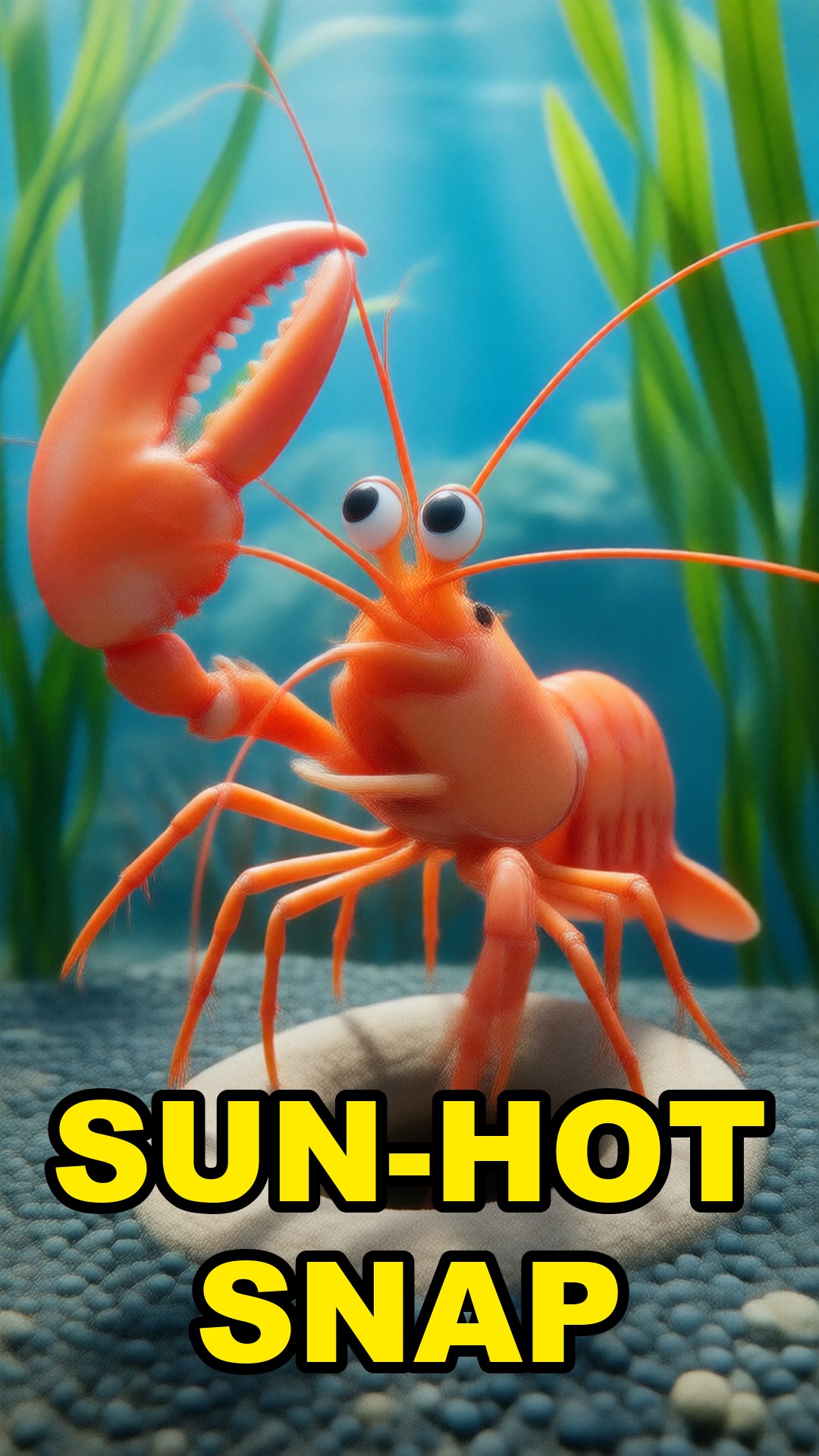 Cartoon illustration: This Shrimp's Snap Is Almost As Hot As The Sun