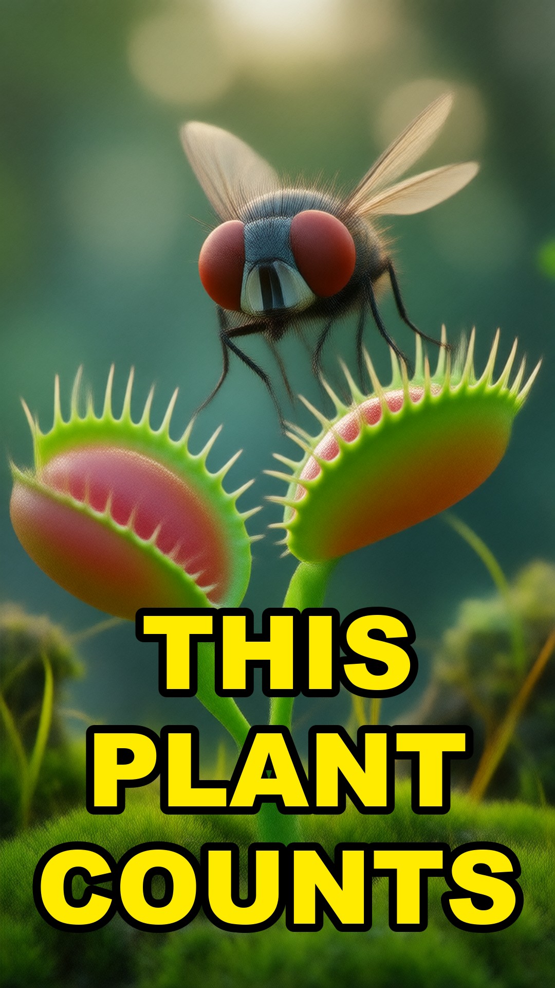 Cartoon illustration: Why A Venus Flytrap Counts Before It Bites