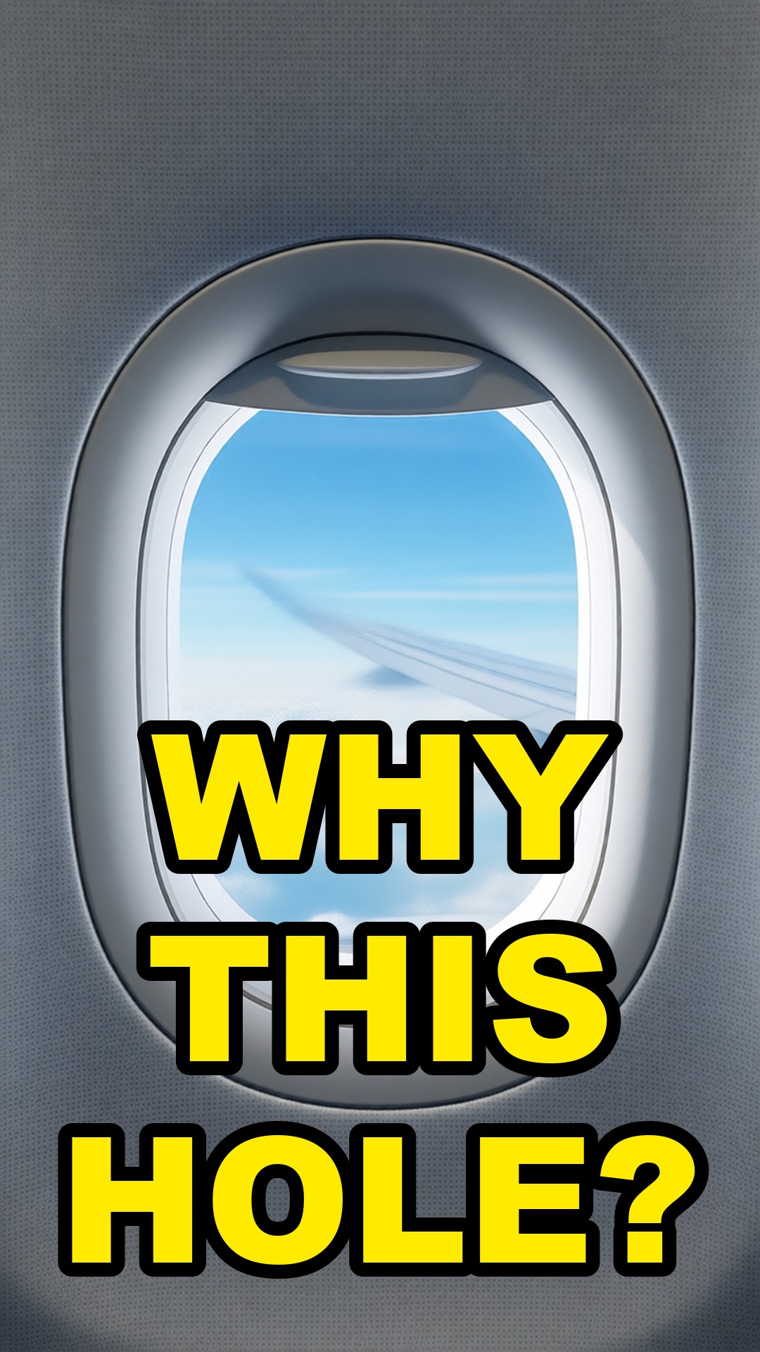 Cartoon illustration: Why Airplane Windows Have A Tiny Hole