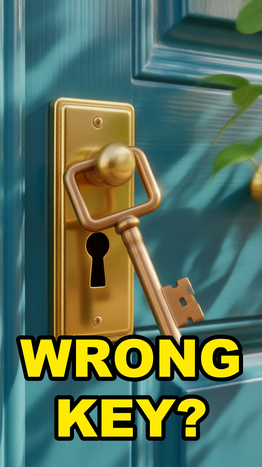Cartoon illustration: Why The Wrong Key Can't Turn A Lock
